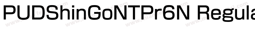 PUDShinGoNTPr6N Regular字体转换